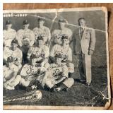 1947 Tacoma Tigers Vintage Baseball Original Photo - Poor Condition