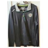 Minnesota Wild 1/4 Zip Pullover Size XL Reebok Center Ice