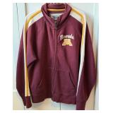 University of Minnesota Retro Style Zip Up Jacket Size XL