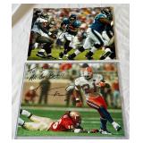 (2) Fred Taylor Signed 8x10' Football Photos