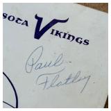 1964 Minnesota Vikings Official Media Guide Signed By Paul Flatley