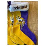 (4) Minnesota Vikings Christmas Stockings