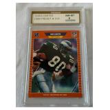 Cris Carter RC Graded 8 NM-MT 1989 Pro Set #314 Rookie Football Card