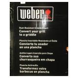 Weber Rust‑Resistant Outdoor Griddle Insert, Full‑Size – Pre-Seasoned Carbon Steel Griddle