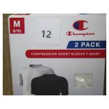 Champion - 2 pk of youth medium compression short sleeve t-shirts