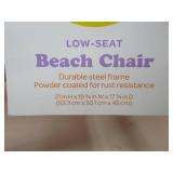 Outdoor Portable Beach Sand Chair Pink - Sun Squad