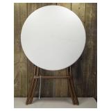 French Cafe Folding Round Patio Bistro Table White - Threshold