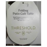 French Cafe Folding Round Patio Bistro Table White - Threshold