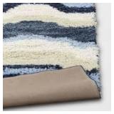 Waves Area Kids' Rug Blue/Green 4ft x 5ft 6in - Pillowfort