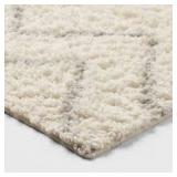 5'x7' Chevron Area Kids' Rug Cream - Pillowfort