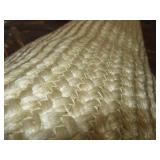 5' x 7' Natural Woven Rectangular Outdoor Area Rug Heathered Cream - Threshold