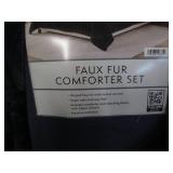 King size faux fur comforter set... King size faux fur comforter set...