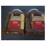 2 One pound jugs of Snyder's Mini P... 2 One pound jugs of Snyder's Mini P...