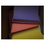 Variety of colored construction pap... Variety of colored construction pap...