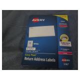 Avery return address labels... Avery return address labels...