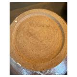 Three Stoneware Bowls - Hand-Thrown Ceramic Set, Marked Three Stoneware Bowls - Hand-Thrown Ceramic Set, Marked