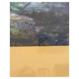 Forest Landscape with Path Leading to Water Signed Art Print in Ornate Dark Wood Frame Forest Landscape with Path Leading to Water Signed Art Print in Ornate Dark Wood Frame