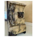 Waterbury Clock Co. Mantel Clock - Marbleized Finish, Brass Bezel Waterbury Clock Co. Mantel Clock - Marbleized Finish, Brass Bezel