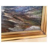 Forest Landscape with Stream - Oil on Canvas signed by Morse Forest Landscape with Stream - Oil on Canvas signed by Morse