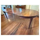 Extendable Oval Dining Table - Dark Wood Finish with Multiple Removable Leaves Extendable Oval Dining Table - Dark Wood Finish with Multiple Removable Leaves