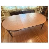 Extendable Oval Dining Table - Dark Wood Finish with Multiple Removable Leaves Extendable Oval Dining Table - Dark Wood Finish with Multiple Removable Leaves