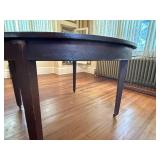 Extendable Oval Dining Table - Dark Wood Finish with Multiple Removable Leaves Extendable Oval Dining Table - Dark Wood Finish with Multiple Removable Leaves