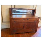 Northwestern Sideboard Buffet with Mirror - Burlington, Iowa - 54.5 in W x 22.5 in D x 33 in H Northwestern Sideboard Buffet with Mirror - Burlington, Iowa - 54.5 in W x 22.5 in D x 33 in H