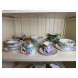 Teacups & Saucers - Assorted Floral China Tea Set Teacups & Saucers - Assorted Floral China Tea Set