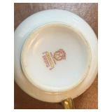 Porcelain Serving Tray, Sugar & Sugar w/ Floral Border & Gold Trim, Porcelain Plate, Two Glass Serving Trays Porcelain Serving Tray, Sugar & Sugar w/ Floral Border & Gold Trim, Porcelain Plate, Two Glass Serving Trays