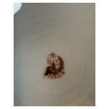 Porcelain Serving Tray, Sugar & Sugar w/ Floral Border & Gold Trim, Porcelain Plate, Two Glass Serving Trays Porcelain Serving Tray, Sugar & Sugar w/ Floral Border & Gold Trim, Porcelain Plate, Two Glass Serving Trays