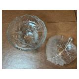 Porcelain Serving Tray, Sugar & Sugar w/ Floral Border & Gold Trim, Porcelain Plate, Two Glass Serving Trays Porcelain Serving Tray, Sugar & Sugar w/ Floral Border & Gold Trim, Porcelain Plate, Two Glass Serving Trays