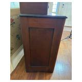 Antique 5 Drawer Wood Chest with Floating Mirror, 2 Small Upper Drawers Antique 5 Drawer Wood Chest with Floating Mirror, 2 Small Upper Drawers