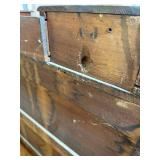 Antique 5 Drawer Wood Chest with Floating Mirror, 2 Small Upper Drawers Antique 5 Drawer Wood Chest with Floating Mirror, 2 Small Upper Drawers