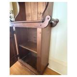 Rustic Wooden Cabinet with Shelves and a towel racks Rustic Wooden Cabinet with Shelves and a towel racks