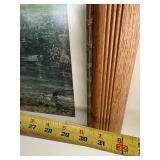 Framed Landscape Print - Riverside Cottage with Trees Framed Landscape Print - Riverside Cottage with Trees