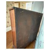 Oak Bookcase with Top Drawer Lion Head Pulls - Vintage 3-Shelf Cabinet *books NOT included Oak Bookcase with Top Drawer Lion Head Pulls - Vintage 3-Shelf Cabinet *books NOT included