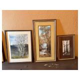 Signed Framed Tree Landscape Prints (Lot of 3) Signed Framed Tree Landscape Prints (Lot of 3)