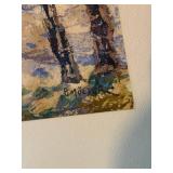 Autumn Forest Landscape Painting - Framed, Signed Autumn Forest Landscape Painting - Framed, Signed