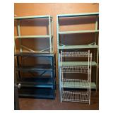 Industrial Metal Shelving Units (Lot of 4) Industrial Metal Shelving Units (Lot of 4)