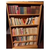 Lot of 2 Bookshelves Oak Finish, 5-Shelf Wooden Bookcase *books NOT included Lot of 2 Bookshelves Oak Finish, 5-Shelf Wooden Bookcase *books NOT included