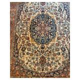Persian-Style Oriental Rug - Navy Medallion on Ivory Field Persian-Style Oriental Rug - Navy Medallion on Ivory Field