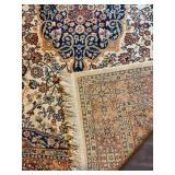 Persian-Style Oriental Rug - Navy Medallion on Ivory Field Persian-Style Oriental Rug - Navy Medallion on Ivory Field