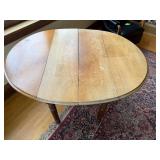 Round Drop-Leaf Dining Table with Turned Legs Round Drop-Leaf Dining Table with Turned Legs