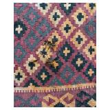 Kilim Rugs - Handwoven Geometric Diamond Motifs (Lot of 2) Kilim Rugs - Handwoven Geometric Diamond Motifs (Lot of 2)