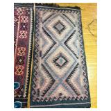 Kilim Rugs - Handwoven Geometric Diamond Motifs (Lot of 2) Kilim Rugs - Handwoven Geometric Diamond Motifs (Lot of 2)