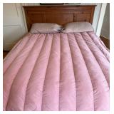 Wooden Bed Frame with Paneled Headboard Wooden Bed Frame with Paneled Headboard