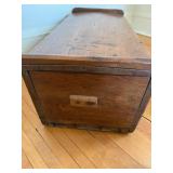 Wooden Blanket Chest - Vintage Storage Trunk with Handles Wooden Blanket Chest - Vintage Storage Trunk with Handles
