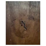 Antique Windsor-Style Wooden Rocking Chair - Spindle Back, Curved Crest Rail, Solid Wood Antique Windsor-Style Wooden Rocking Chair - Spindle Back, Curved Crest Rail, Solid Wood