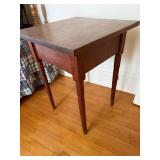 Antique Wooden End Table with Drawer Antique Wooden End Table with Drawer