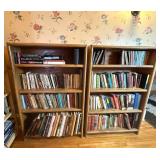 Pair of 5-Shelf Wooden Bookcases - Books Not Included Pair of 5-Shelf Wooden Bookcases - Books Not Included